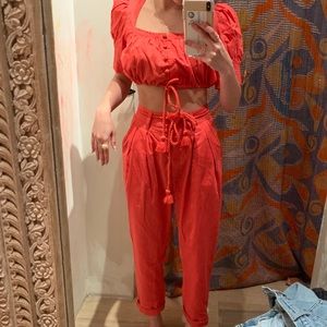 Free People Orange Set